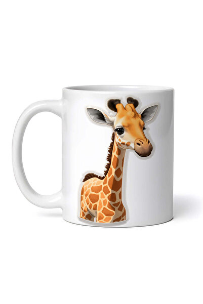 OEM Cană albă personalizată, pui de girafă, INOVATIX®. 330ml