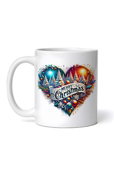 OEM Εξατομικευμένη λευκή κούπα, Heart Marry Christmas Ivona, INOVATIX®. 330ml