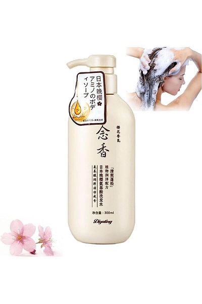 Sakura Japanese Shampoo for Hair Growth, Preventing Hair Loss and Eliminating Dandruff 300ml