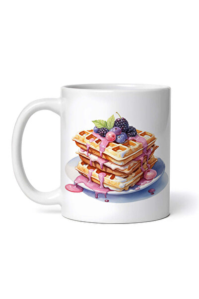 OEM Cană albă personalizată, Napolitane cu fructe, INOVATIX®. 330ml