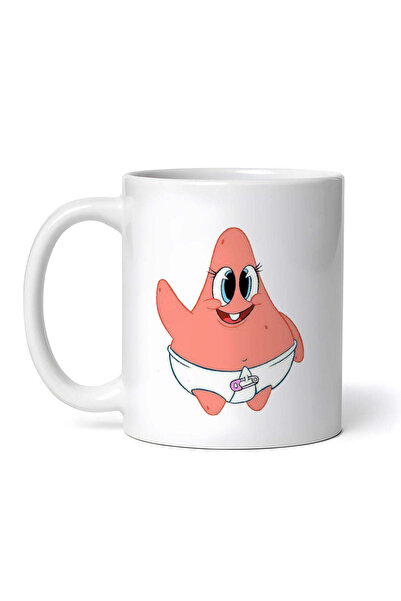 OEM Εξατομικευμένη λευκή κούπα, Patrick Star Baby Meme, INOVATIX®. 330ml