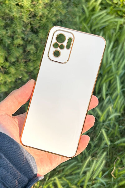 CEPSTOK Xiaomi Redmi Note 10/Note 10S Kılıf Kenar Detaylı Yumuşak Parlak Silikon