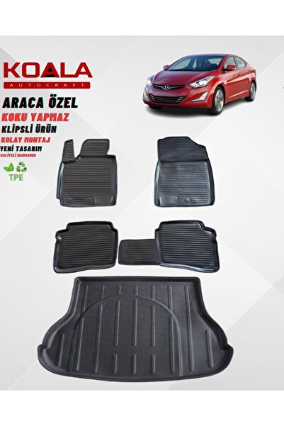 KoalaOtoTekstil Hyundai Elantra 2011-2015 Araca Özel Paspas ve Bagaj Havuzu