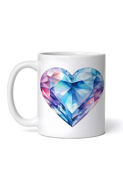 OEM Cană albă personalizată, sticlă cristal Vector, INOVATIX®. 330ml