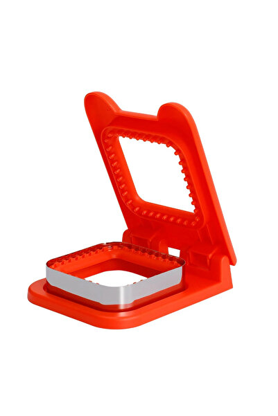 Choice أداة تقطيع وإغلاق الساندويتش المربعة الحمراء للأطفال، مصنوعة من الفولا...