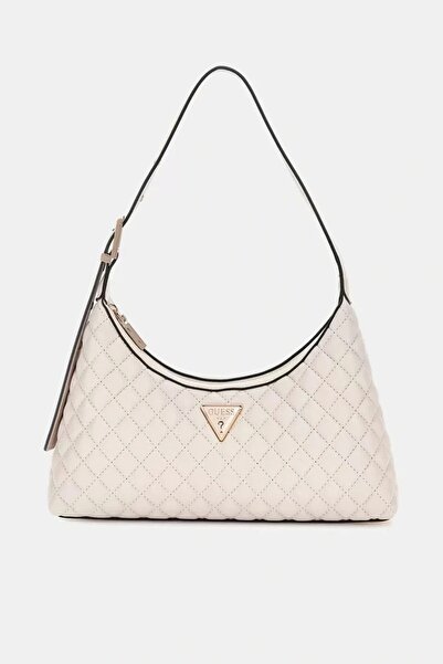 Guess Eco Rianee Shoulder Bag Women's Cream Shoulder Bag Hweqg954117-Sto