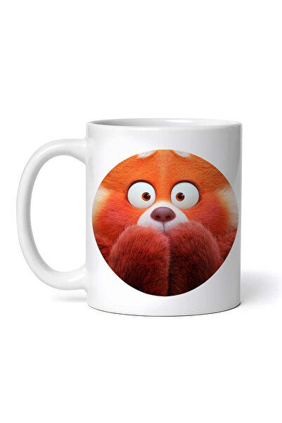 OEM Cană albă personalizată, Turning Red Panda Mei amazed, INOVATIX®. 330ml