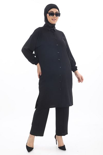 TUNİK Women's Double Tunic Suit with Trousers