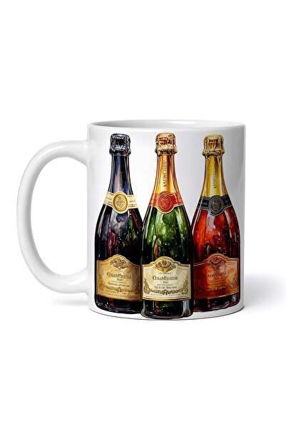 OEM Cană albă personalizată, Invitație de Revelion cu șampanie, INOVATIX®. 330ml