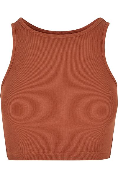 Urban Classics Damen Ladies Cropped Rib Top