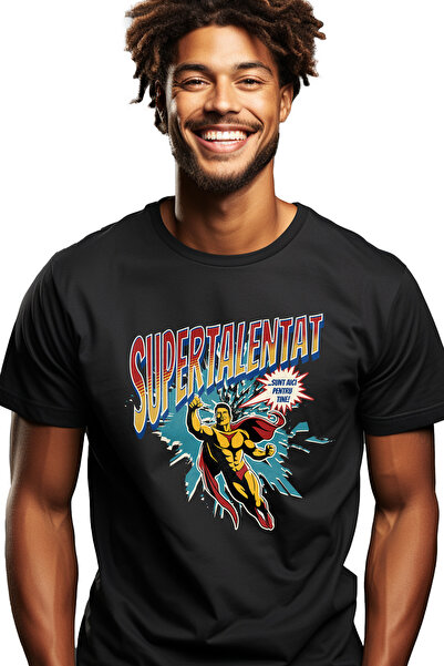 StoryGift Romania Tricou Barbati Super Talentat Supererou Sunt Aici Pentru Ti...