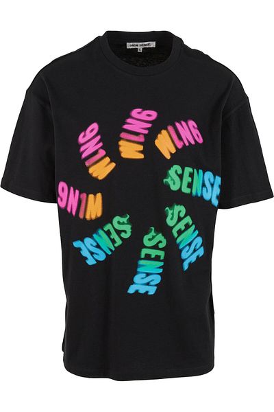 9N1M SENSE Herren Rainbow Logo T-Shirt