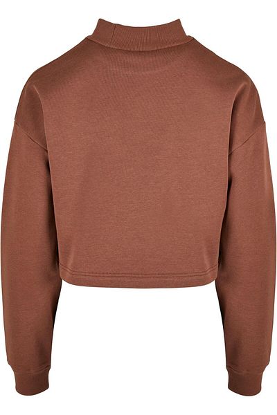 Urban Classics Damen Ladies Cropped Oversized Sweat High Neck Crew
