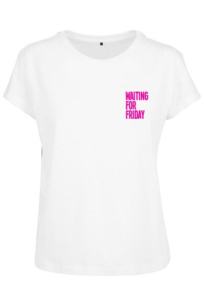 Mister Tee Damen Ladies Waiting For Friday Box Tee