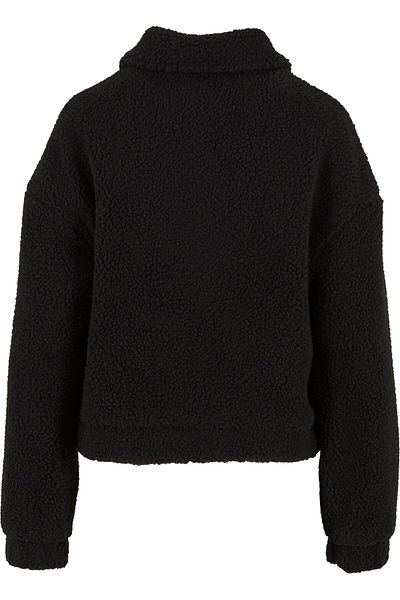 Urban Classics Ladies Short Sherpa Button Jacket