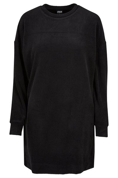 Urban Classics Damen Ladies Velvet Rib Crew Dress