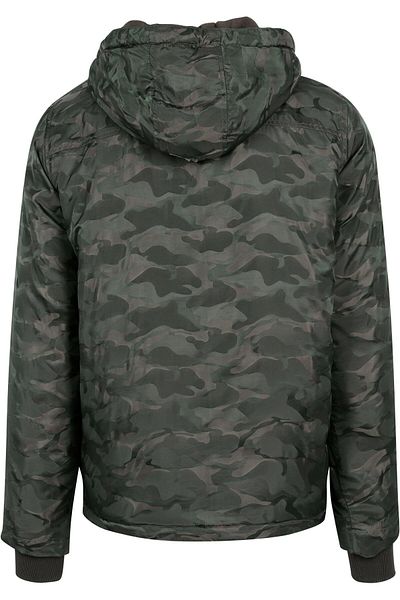 Urban Classics Gepolsterte Camo-Pulloverjacke für Herren