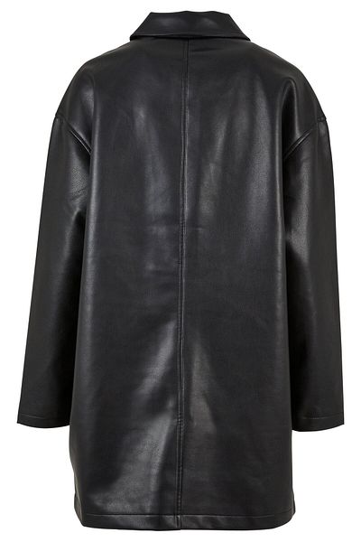Urban Classics Damen Ladies Faux Leather Coat