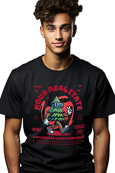 StoryGift Romania Tricou Barbati Intra In Noua Realitat.exploreaza Lumea Virt...