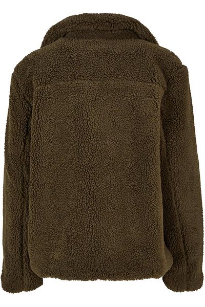 Urban Classics Damen Ladies Sherpa Biker Jacket