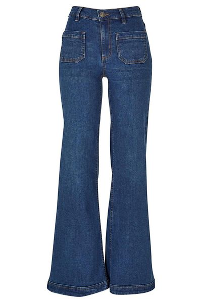 Urban Classics Damen Ladies Vintage Flared Denim Pants