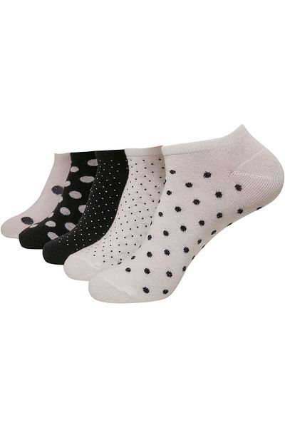 Urban Classics Unisex Füßlinge Dots 5er-Pack