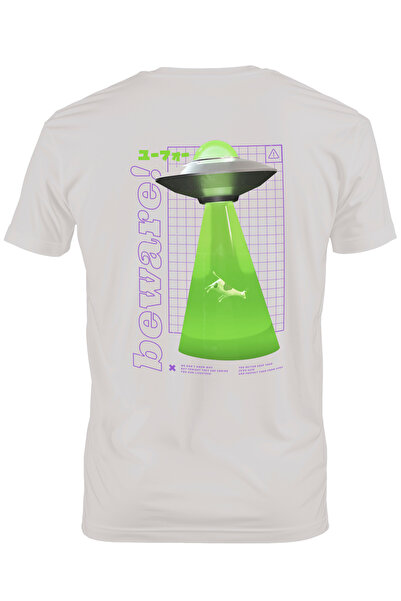 StoryGift Romania Tricou Barbati Nava Spatiala Extraterestrii, Cu Imprimeu Pe...