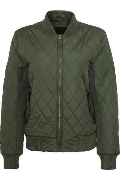 Urban Classics Damen Ladies Diamond Quilt Nylon Jacket