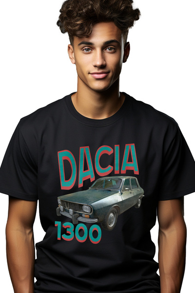 StoryGift Romania Tricou Barbati Masina Vintige Romaneasca Dacia 1300 Haios C...
