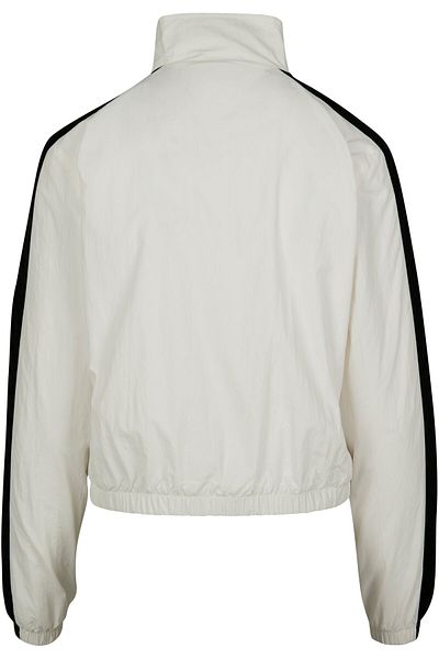 Urban Classics Damen Ladies' Short Striped Crinkle Track Jacket