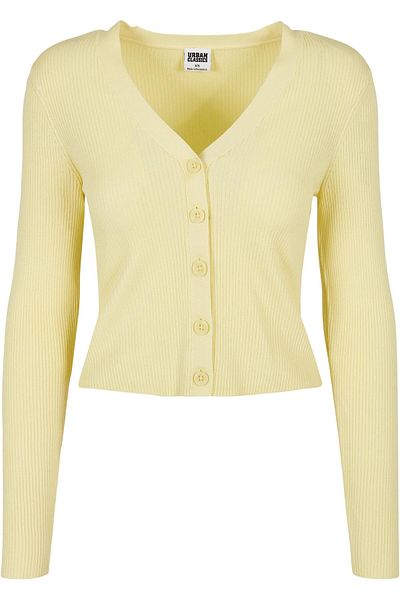 Urban Classics Damen Ladies Short Rib Knit Cardigan