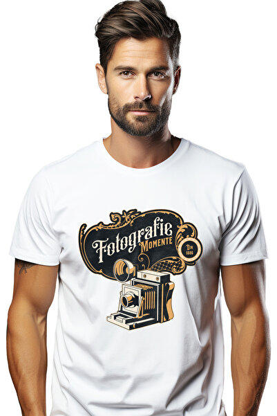 StoryGift Romania Tricou Barbati Fotografie Momente, Aparat Foto Vintige Din ...