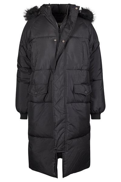Urban Classics Damen Ladies Oversize Faux Fur Puffer Coat