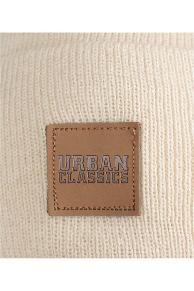 Urban Classics Unisex Synthetic Leatherpatch Long Beanie