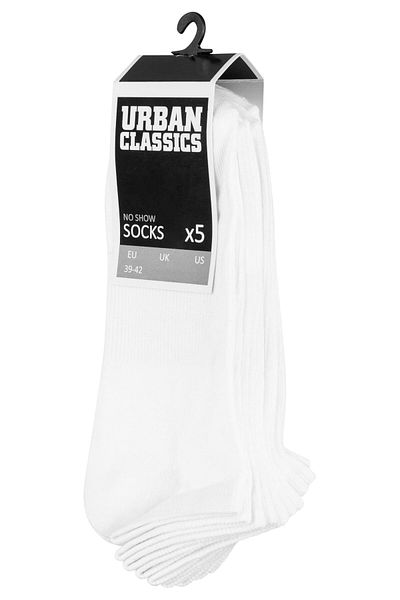 Urban Classics Unisex No Show Socks 5-pack