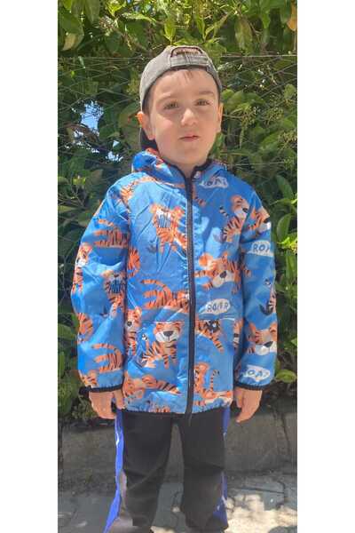 ÖNDER MODA Чоловічий дитячий водонепроникний дощовик з підкладкою та капюшоном