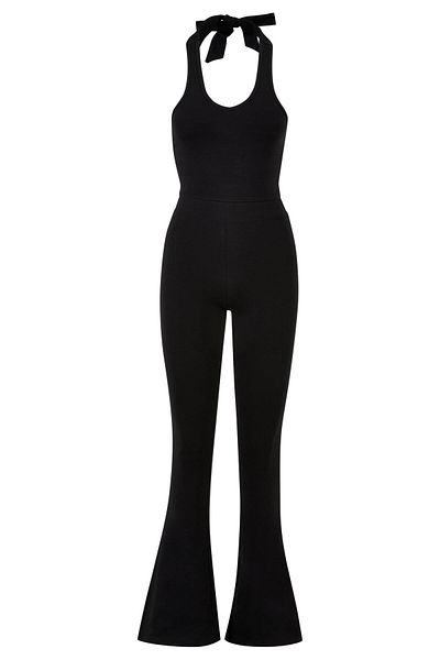 Urban Classics Damen Ladies Stretch Interlock Neckholder Jumpsuit