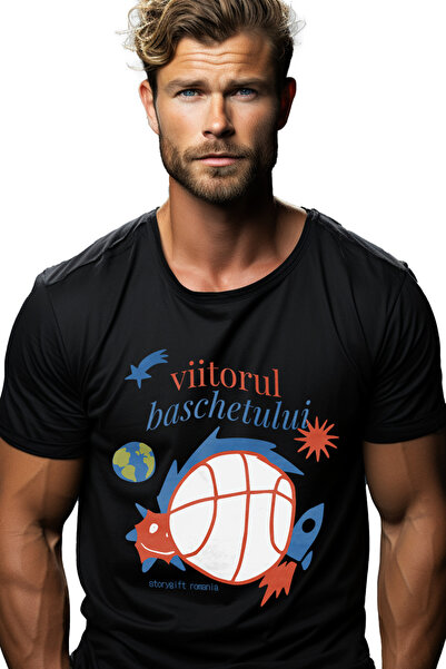 StoryGift Romania Tricou Barbati Minge De Basketb4all, Jucatorii De Baschet C...