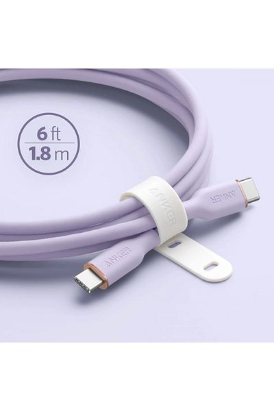 Anker Anker PowerLine III Type-C to Type-C Fast Charging Cable, 1.8m, Purple