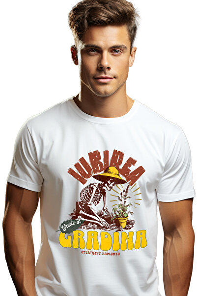 StoryGift Romania Tricou Barbati Iubirea Creste In Gradina, Schelete Gradinar...