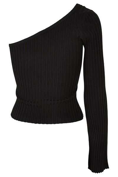 Urban Classics Damen Ladies Short Rib Knit One Sleeve Sweater