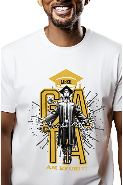 StoryGift Romania Tricou Barbati Tanar Absolvent, Motivational , Am Reusit Fa...