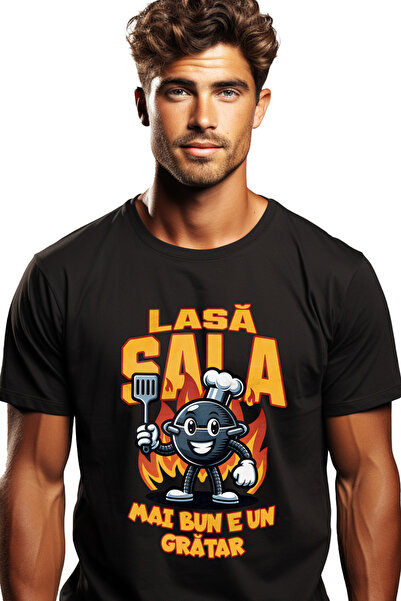 StoryGift Romania Tricou Barbati Gratar Vesel Text Haios Lasa Sala Mai Gustos...