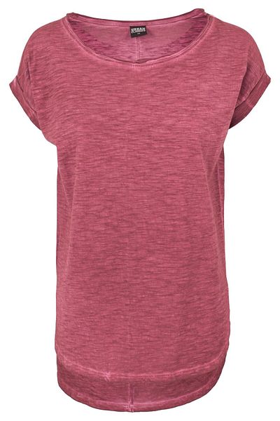 Urban Classics Damen Ladies Long Back Shaped Spray Dye Tee