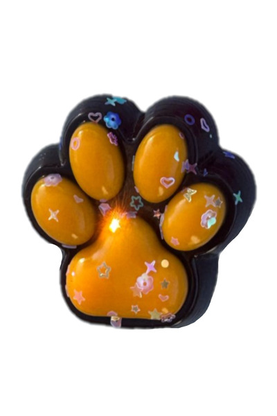 Hyd Toy Squishy Cat Paw Sukushi Paw Sequin Furry Paw Fun Play