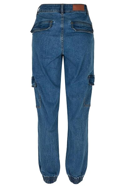 Urban Classics Damen Ladies Organic Stretch Denim Cargo Pants