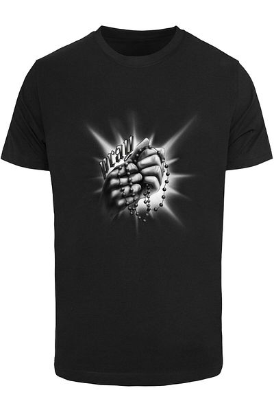Mister Tee Herren Praying Hands Rosary Tee