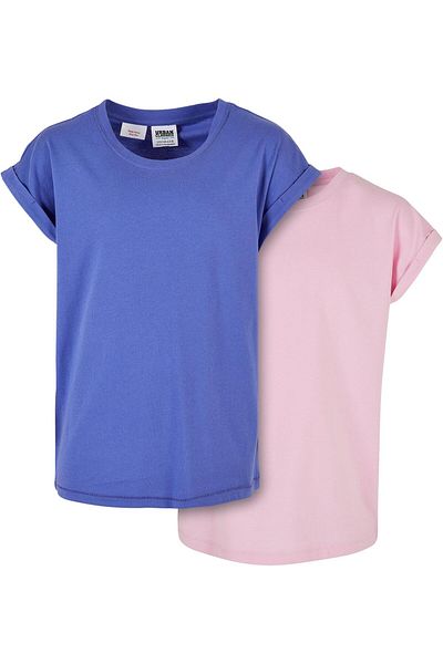 Urban Classics Damen Girls Extended Shoulder Tee 2-Pack