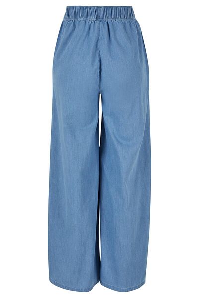 Urban Classics Damen-Hose aus hellem Denim mit weitem Bein