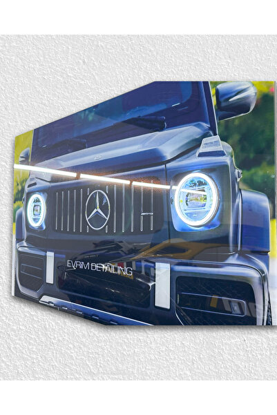 MERCEDES Plexon G-wagon Led Neon Pleksi Tablo – Kişiye Özel Plakalık Yazılı (59X119 CM)